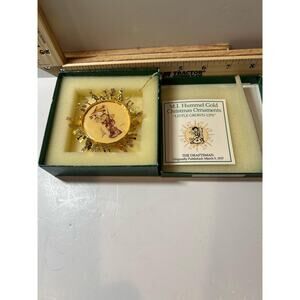 M.I. Hummel Gold Ornament “The Draftsman” Vintage Collectible Christmas Gift